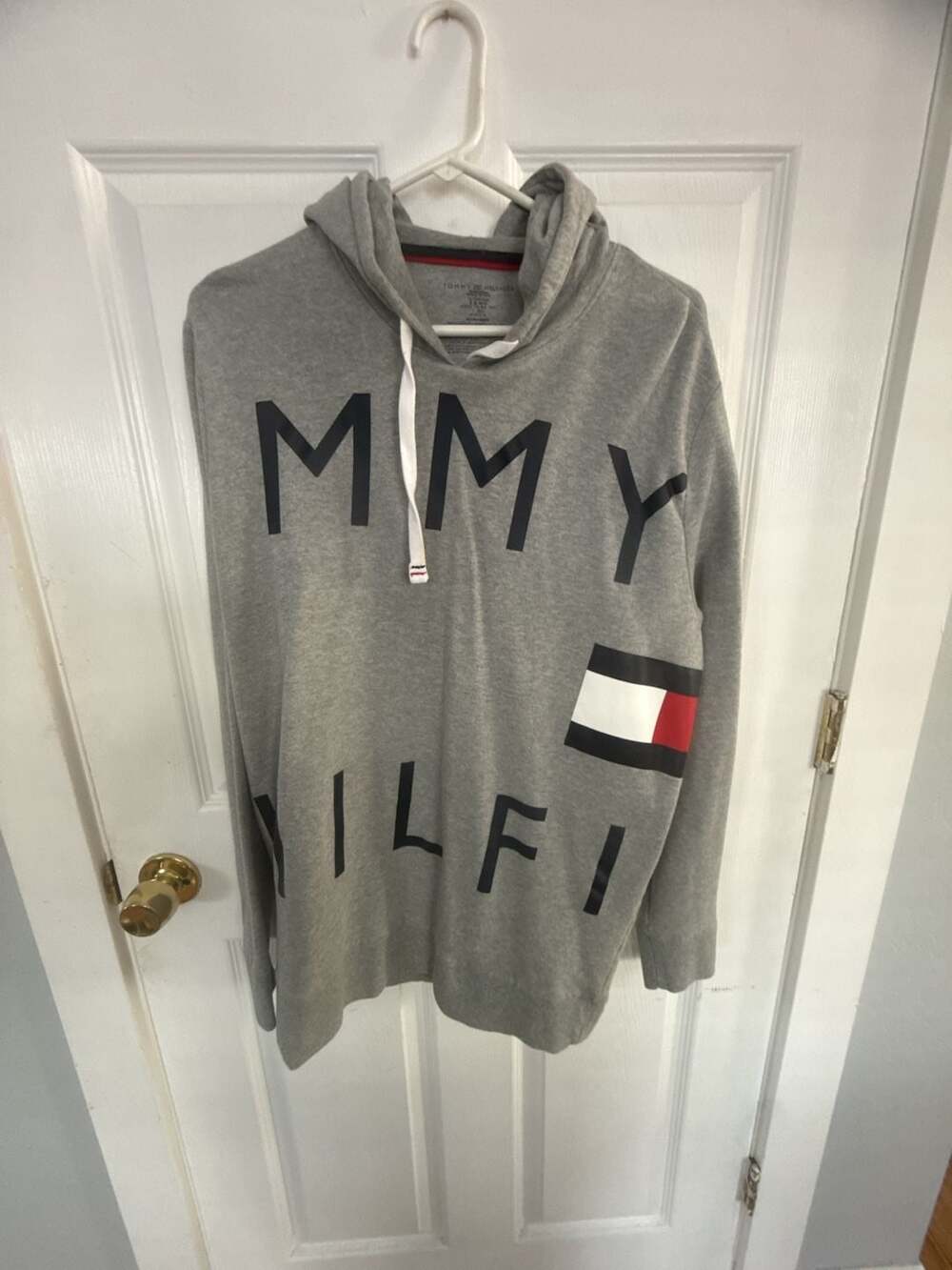 Tommy Hilfiger Sleepwear Logo Hoodie Gray XL